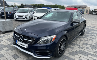 Sedans Mercedes-Benz  Klasa C AMG 43 4Matic 9G-TRONIC 2017 Granatowy