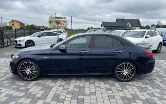 Sedans Mercedes-Benz  Klasa C AMG 43 4Matic 9G-TRONIC 2017 Granatowy
