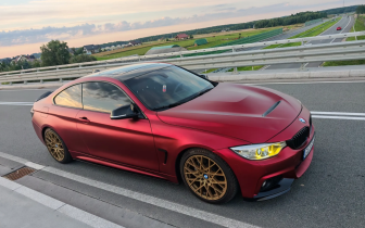 Coupet BMW  Seria 4 428i  2016 Czerwony