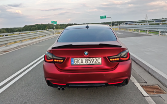 Coupet BMW  Seria 4 428i  2016 Czerwony