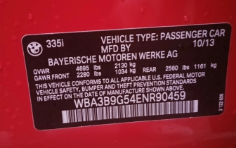 Sedans BMW  Seria 3 2013 Red