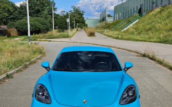 Coupet Porsche  718 Cayman 2017 Granatowy